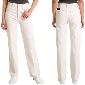 Mother Jeans The Rambler Skimp Act Natural Wash Straight Leg White Size 32